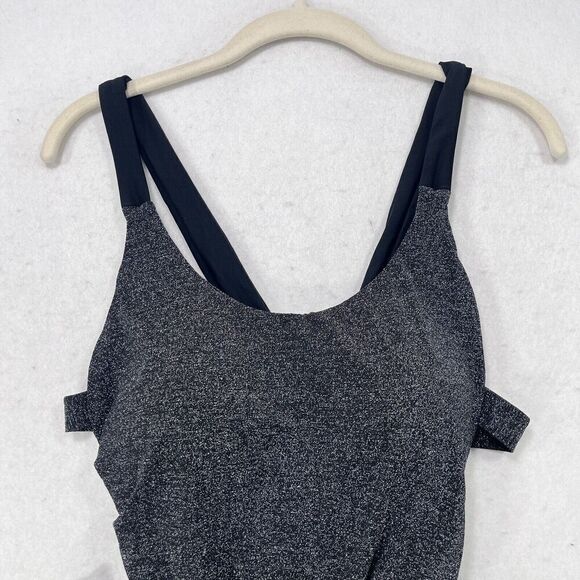 GabiFresh Swimsuit Women 16D/DD Metallic Silver Shimmer One Piece Sparkle Flirty - Picture 4 of 13